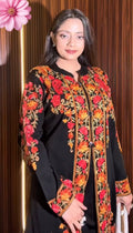 3Pcs Long Embroidery Dress