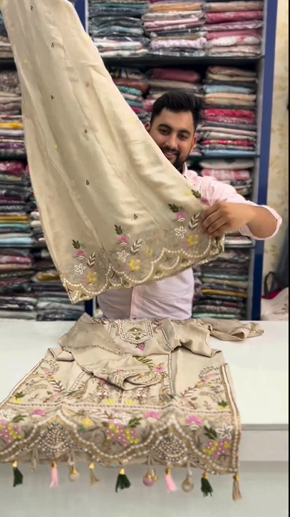 Perfect Embroidery Work Suit
