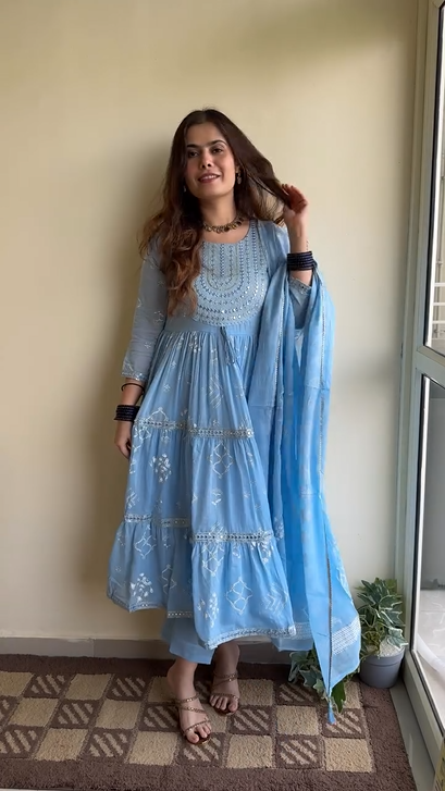 Anarkali Mirror Frock