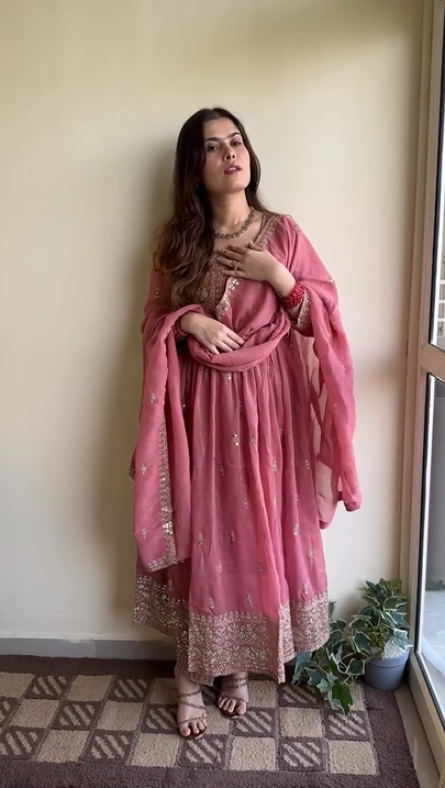 Anarkali Mirror Frock