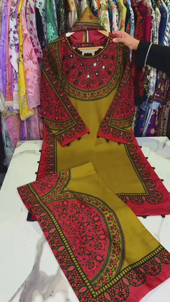 Printed Stitched Suit
