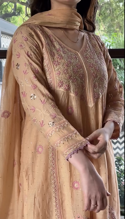 Chikankari 3Pcs Dress