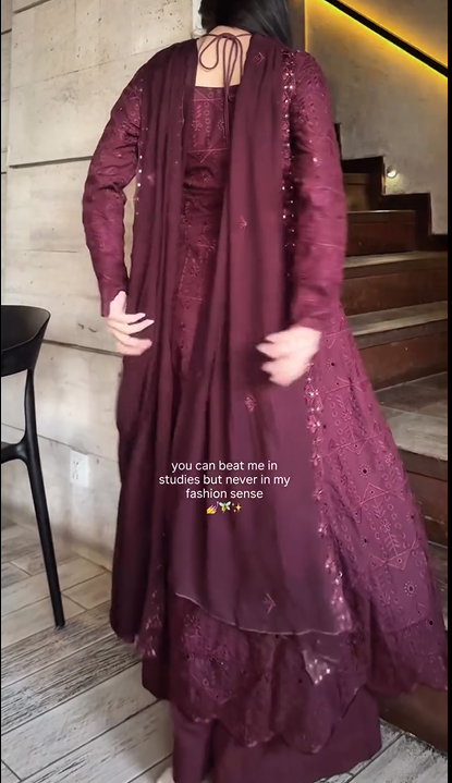 Embroidery Cut Style Suit