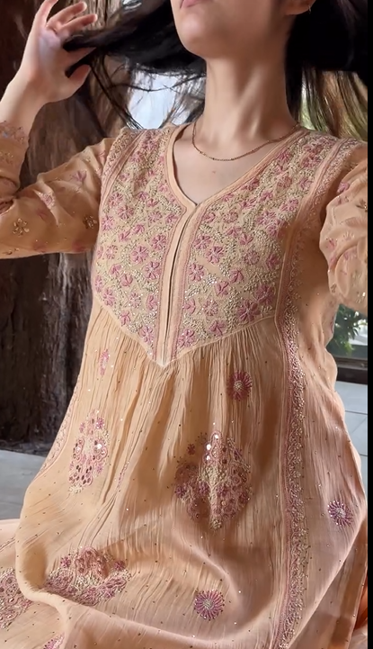 Chikankari 3Pcs Dress